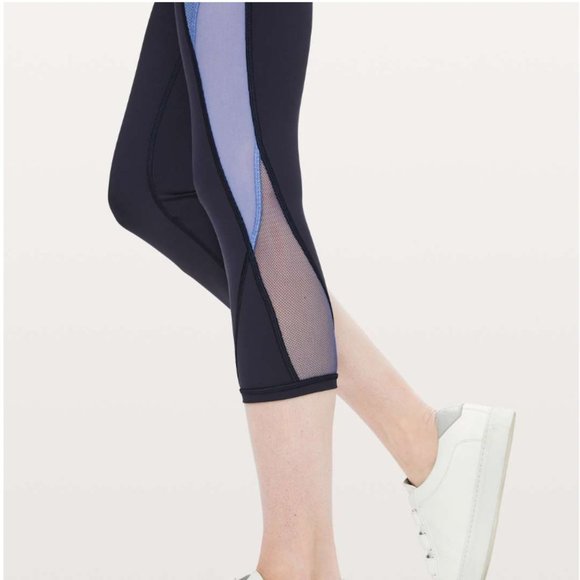 Lululemon Colour Me Ombre Crop *21" Midnight Navy/Gatsby Blue/Visto Blue 4 - Picture 2 of 16